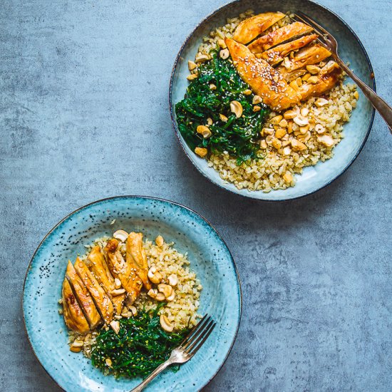 Light Chicken Teriyaki Bowl