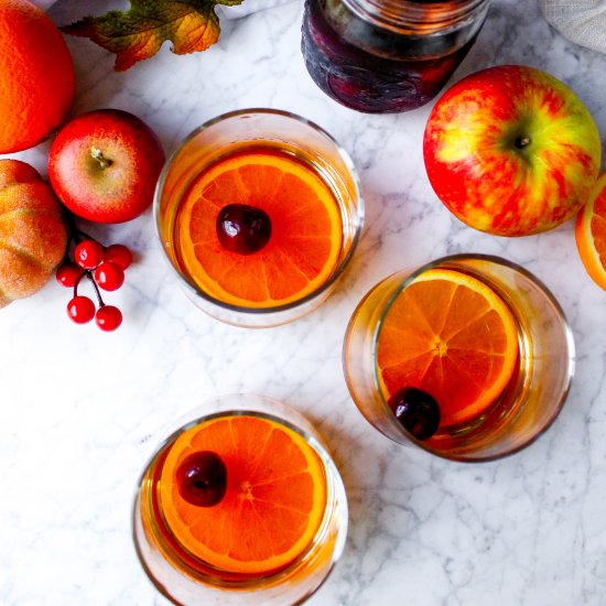 apple cider manhattans