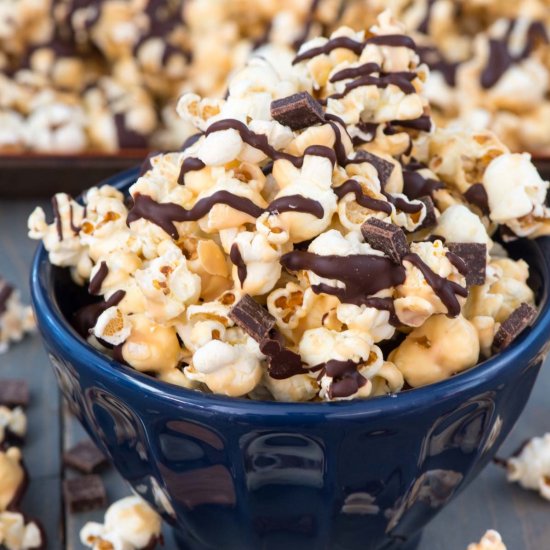 Chocolate Peanut Butter Popcorn