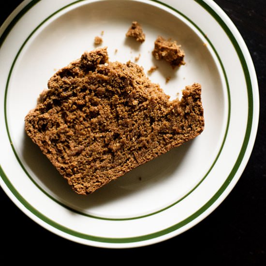 vegan gingerbread loaf cake