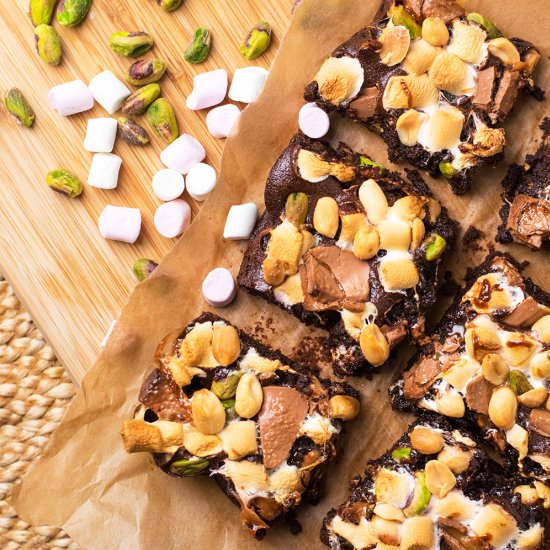 Super Simple Rocky Road Brownies