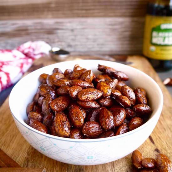 Gingerbread Roasted Almonds