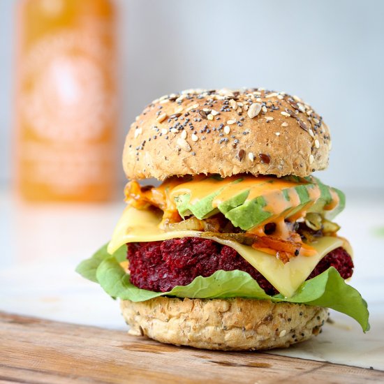 Smoky BBQ Beet Burger