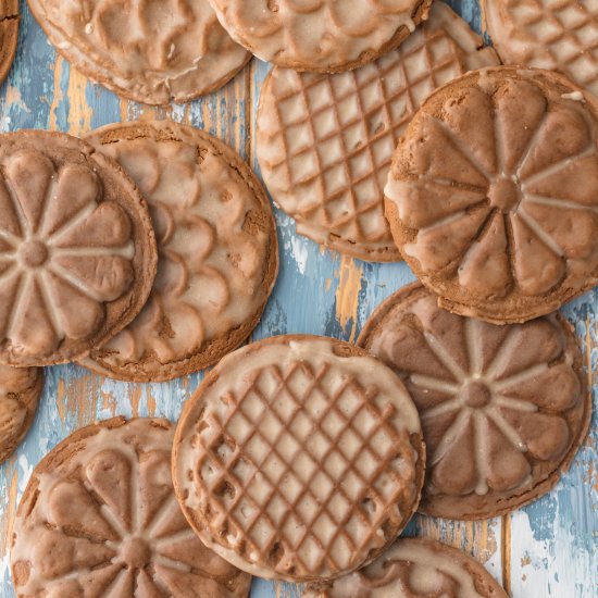 Rum-Glazed Soft Gingerbread Cookies