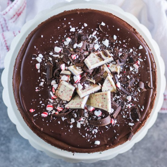 Peppermint Chocolate Cheesecake