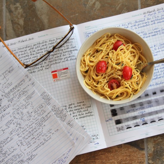 Healthy Dorm-Room Microwave Pasta