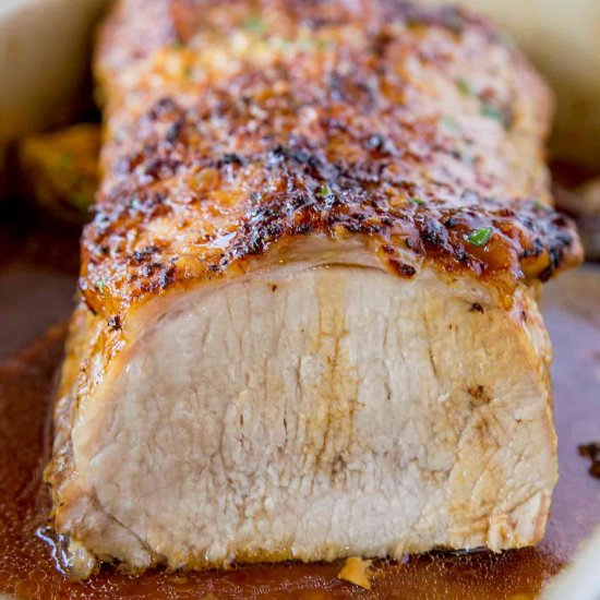 Ultimate Garlic Pork Loin Roast