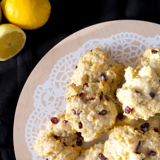 Lemon Cranberry Biscuits