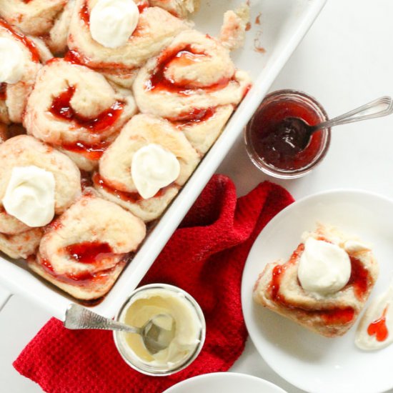 Strawberry Sweet Rolls