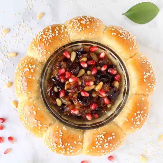 Challah with Date Syrup Chutney