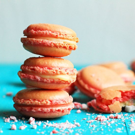 Peppermint Mocha Macarons