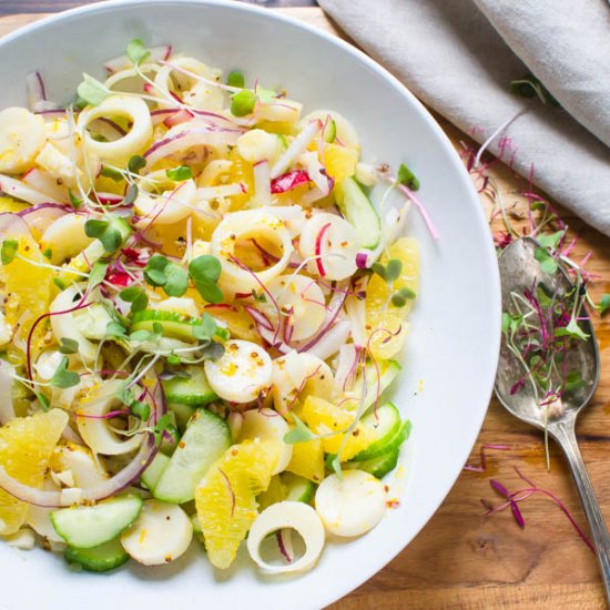 Citrusy Hearts of Palm Salad