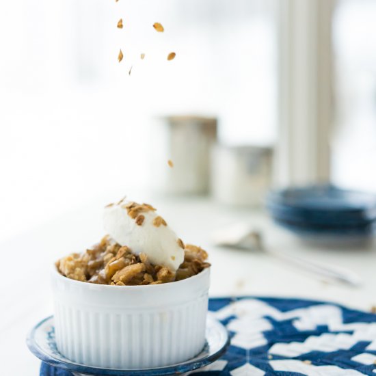 Apple-Maple Crisp & Salted Caramel