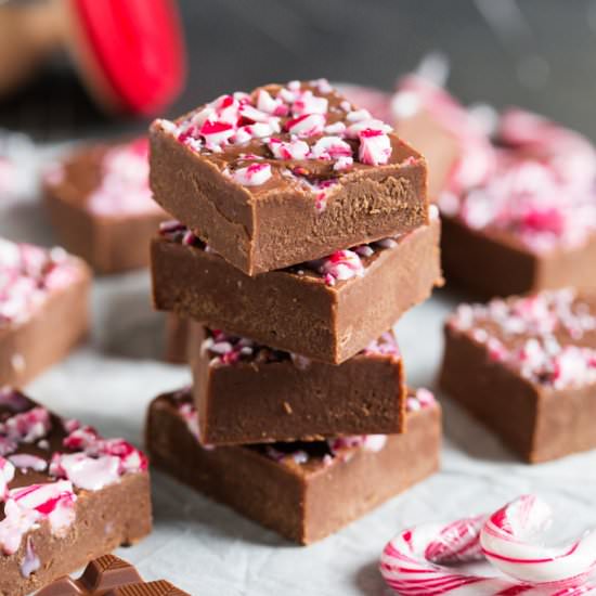 Candy Cane Fudge