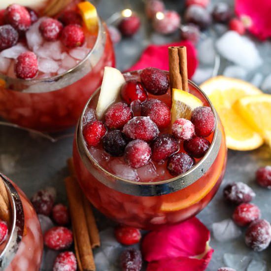 Winter Rosé Sangria