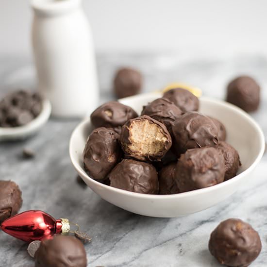 Best Ever No Bake Eggnog Truffles