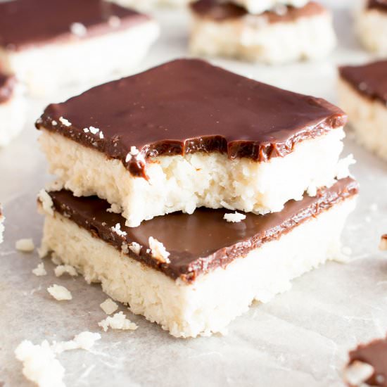 No Bake Chocolate Coconut Bars