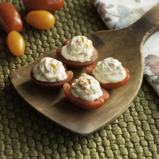 Peppadew Chorizo Stuffed Tomatoes