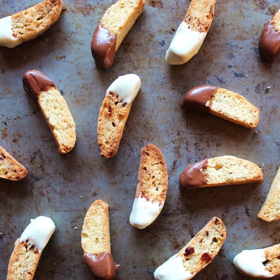 Chocolate Dipped Biscotti