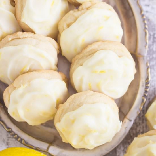 Iced Lemon Amish Sugar Cookies