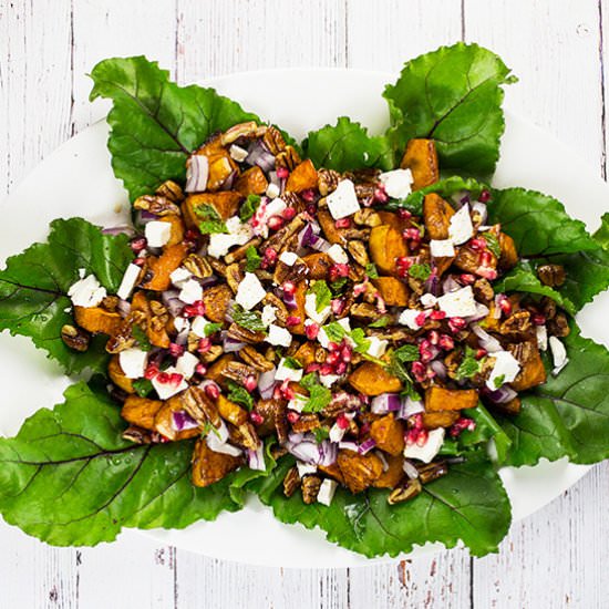 Sweet Potato Salad with Pomegranate