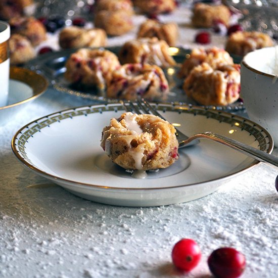 Mini Cranberry Bundt Cakes