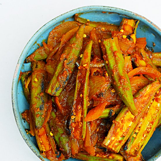 Okra in a Tangy Sauce