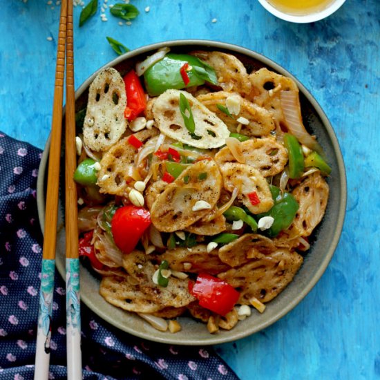 Crispy Lotus Stem Stir Fry