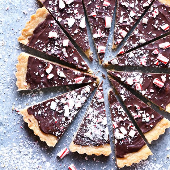 Chocolate Peppermint Shortbread