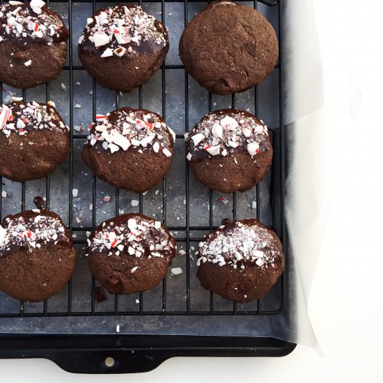 Double Chocolate Peppermint Cookies