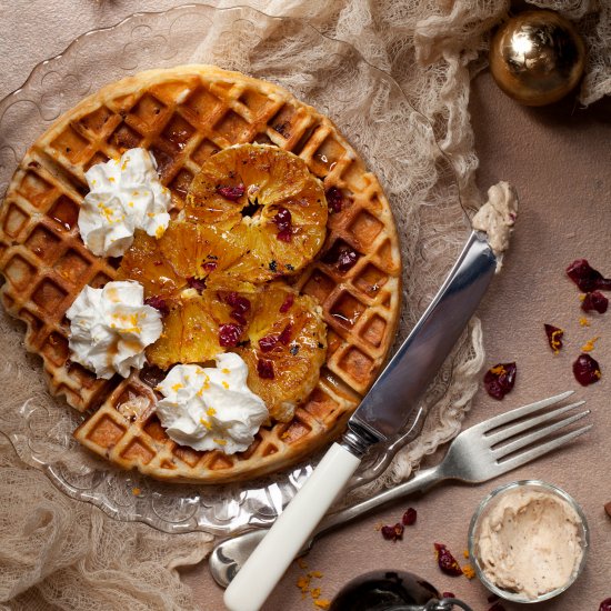 Cranberry Orange Waffle