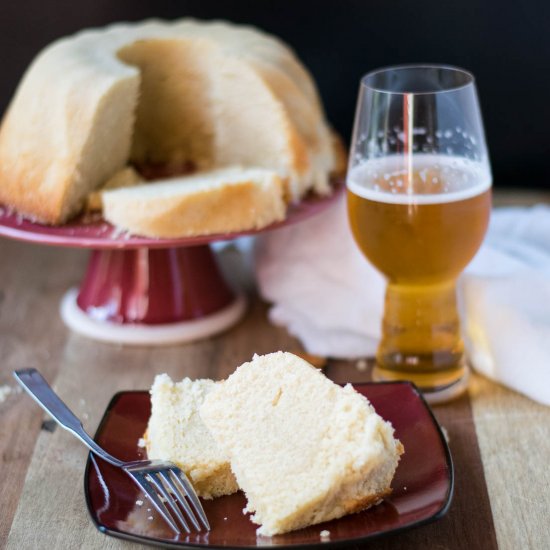 Coffee Vanilla Beer Pound Cake