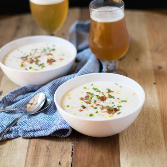 Beer Chicken Corn Chowder