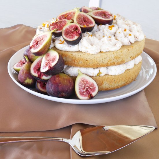 Nutmeg Wine Cake with Fig Frosting