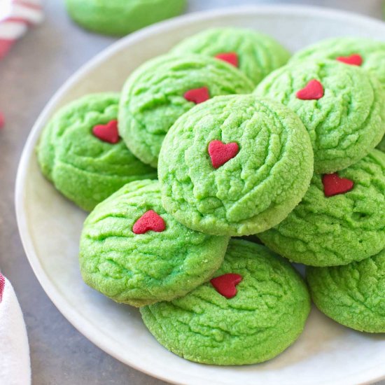 Dairy Free Grinch Cookies