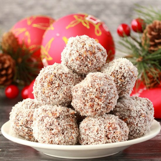 No-Bake Chocolate Coconut Snowballs