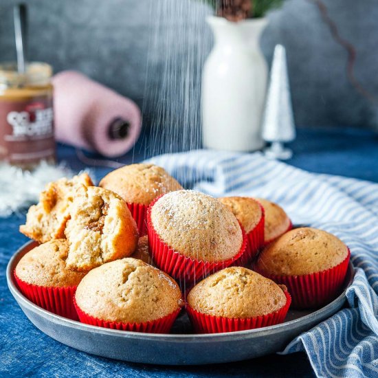 Cookie Butter Stuffed Cupcakes