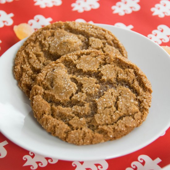 Ginger molasses cookies