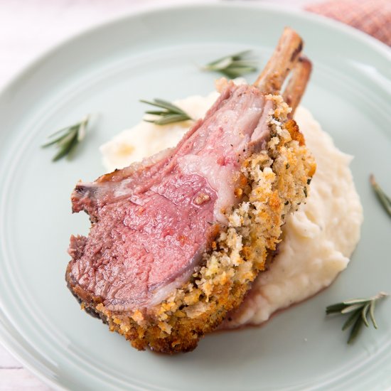 Rack of Lamb w/ Parmesan Crust