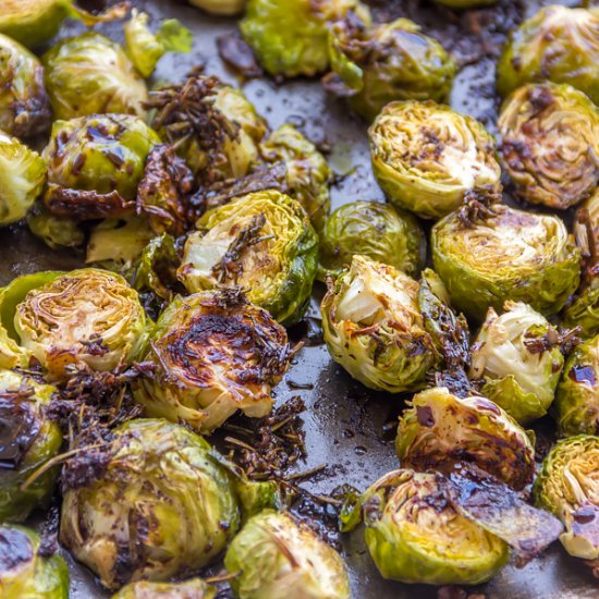 Balsamic Roasted Brussels Sprouts