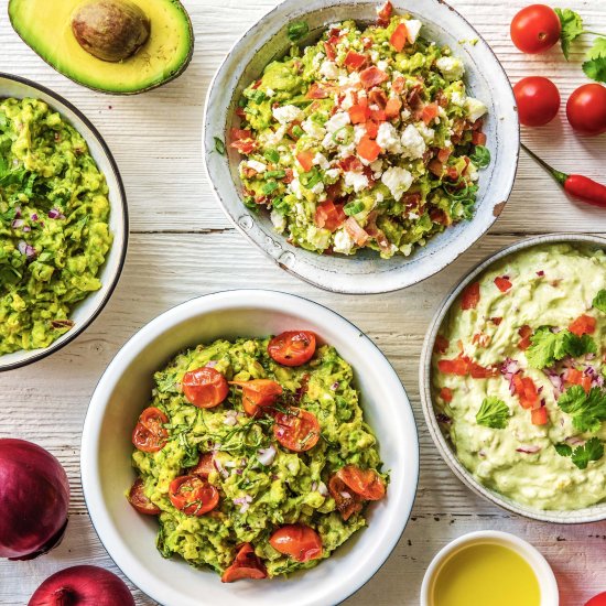 Guacamole 4 Ways