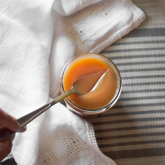 Rum Flavored Salted Caramel Sauce