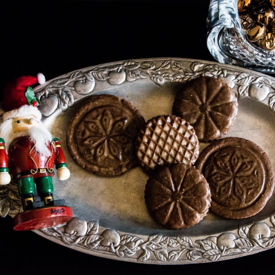 Soft Gingerbread Tile Cookies