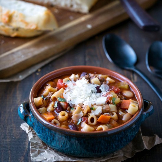 Pasta e fagioli soup