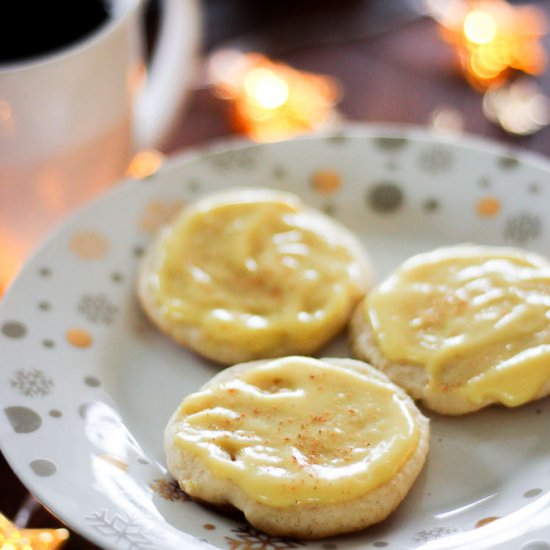 Soft Eggnog Cookies