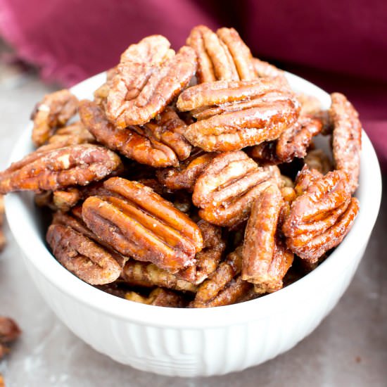 Oven-Roasted Paleo Candied Pecans