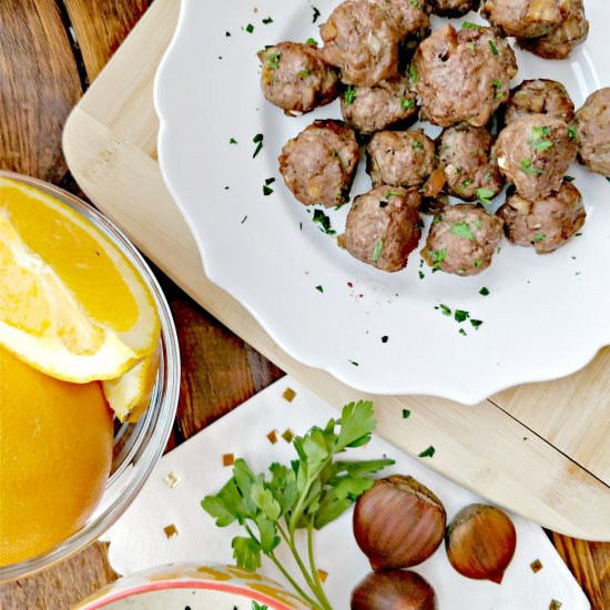 Chestnut Meatballs