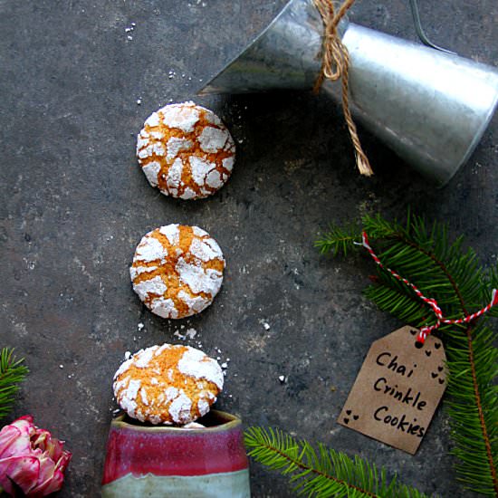 CHAI TEA CRINKLE COOKIES