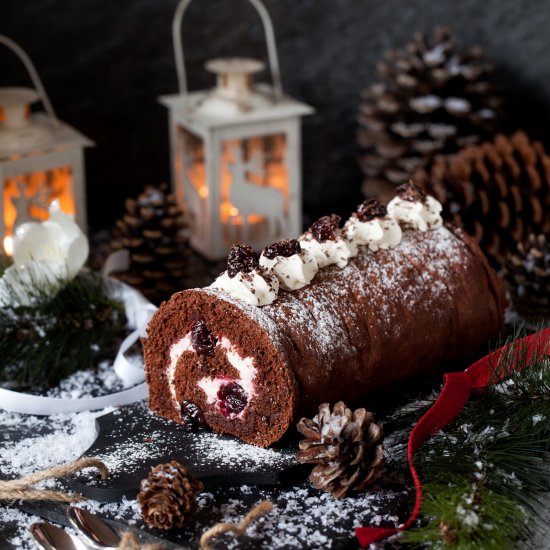 Black Forest Yule Log