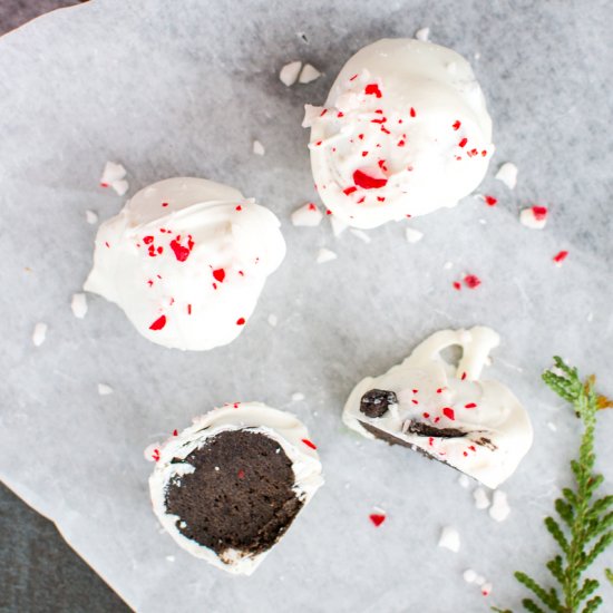 Oreo Peppermint Truffles